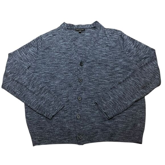 Banana Republic Men's Heather Gray V-Neck Sweater, Size XL - Picture 1 of 6